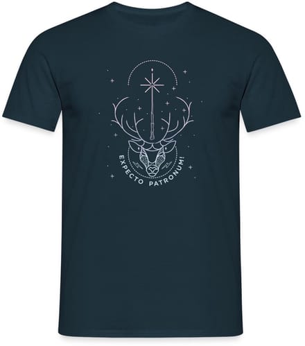 Harry Potter Hert Patronus Expecto Patronum T-Shirt Heren