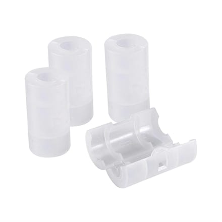 4 Stuks AA naar Maat C Batterijadapters Houder Schakelaar Converter Cases Doos Wit white