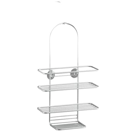 Metaltex - Doucherek 3 Etages Reflex - Met Zuignappen - Zilver - 25x11x43 cm