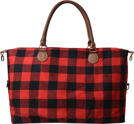 Clayre & Eef Reistas 56x35 cm Rood Zwart Synthetisch