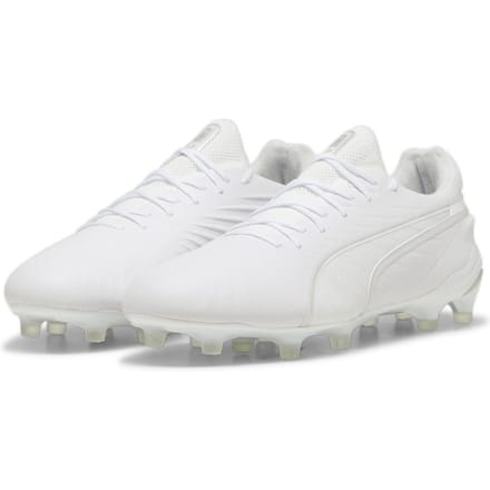 Puma Heren King Ultimate Stevige Grond Voetbalschoenen (Wit)