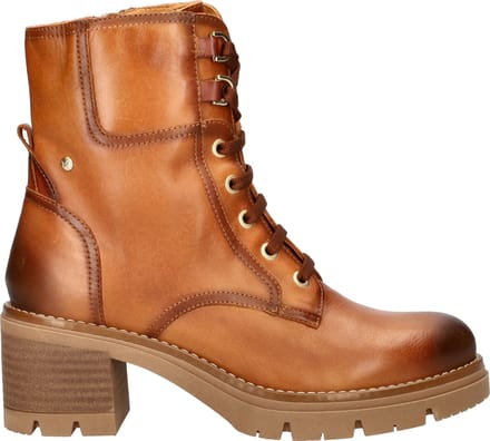 Pikolinos Soria dames veterboot - Cognac - Maat 38