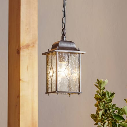 Elstead Lighting LED Buiten Hanglamp Wexford | 1X E27 Max 60W | Dimbaar | Black/Silver