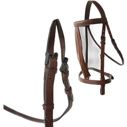 Hispano Hipica Throatlatch Eco Western Hoofdstellen Bruin Full