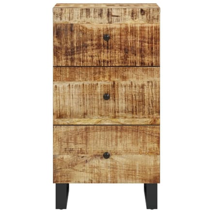 vidaXL - Dressoir - met - 3 - lades - 40x33,5x75 - cm - massief - mangohout