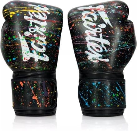 Fairtex BGV14PT Microfiber Bokshandschoenen - Art Collections - Painter Zwart 12 oz