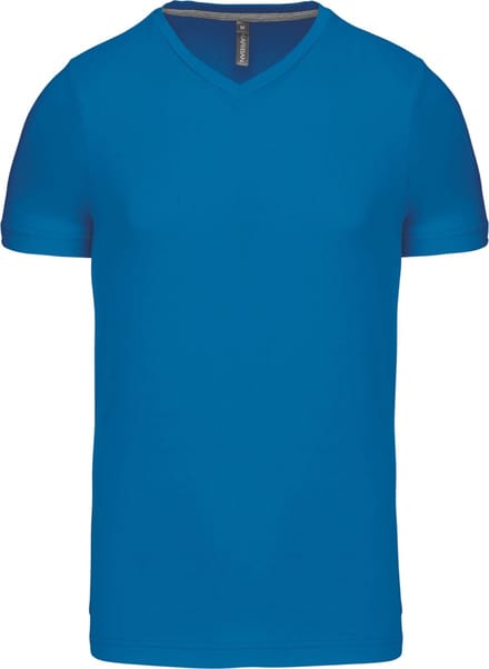 Kariban T-shirt V-hals korte mouwen K357 - Tropical Blue - S