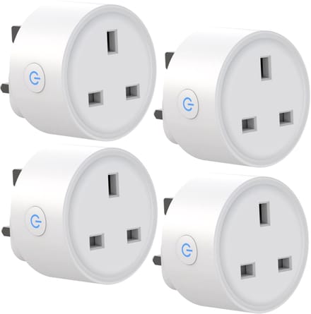 4 stuks Smart Plug WiFi Alexa Plugs, Avatar Controls Smart Home Mini Outlet 13A Draadloze Timer Socket Werkt met Amazon Alexa (Echo en Echo Dot), Google Home, SmartThings, geen hub