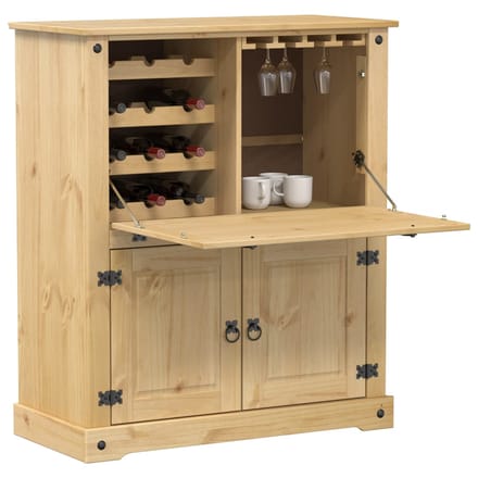 vidaXL - Wijnkast - Corona - 97x45x114 - cm - massief - grenenhout