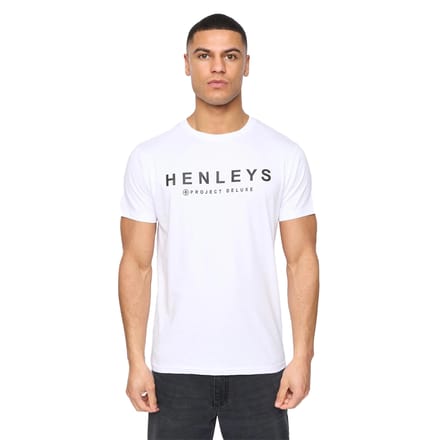 Henleys Heren Henyfront T-Shirt (5-pack) (Zwart/Blauw/Wit/Licht Beige/Donkerblauw)
