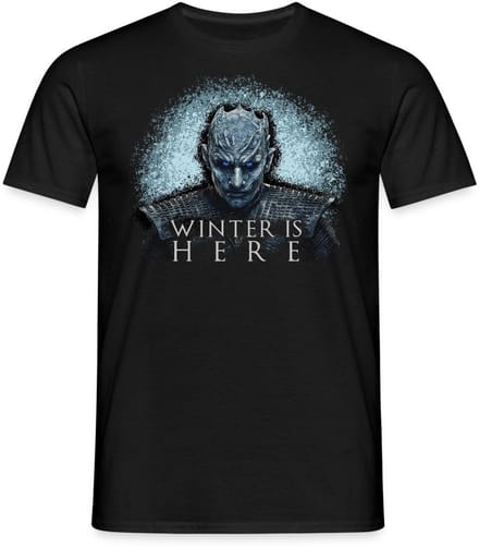 Game Of Thrones Night King Winter Is Here T-Shirt Heren