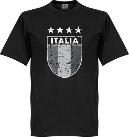 Italia Vintage Logo T-shirt - Zwart - S
