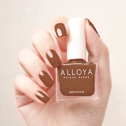 ALLOYA - Water-Based Natural Nail Polish Environmental Friendly 169 Milk Toffee Sundae 10ml