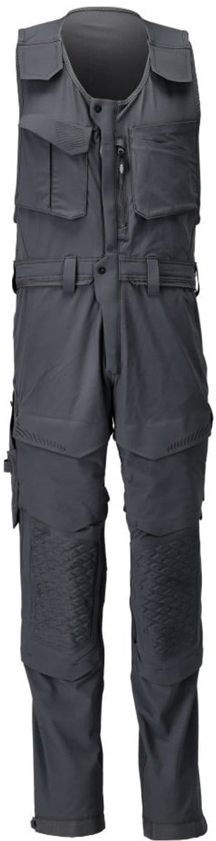 Mascot Customized Bodybroek met kniezakken 22069-311 - Zwart - C54 - 76