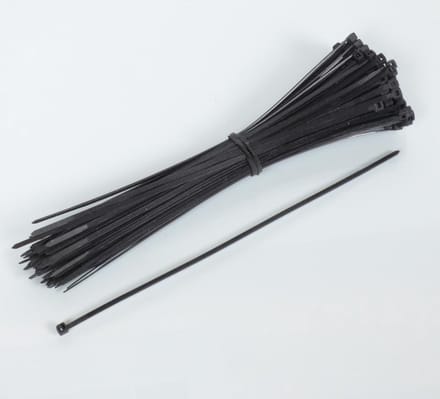 100 kabelbinder nylon zwart 2.5x290mm voor auto motor quad scooter bromfiets vrachtwagen scooter