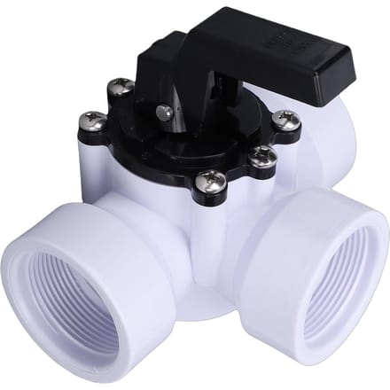 Zwembad Klep 1 1 2 Inch 3-Weg Vervangings Schuifklep voor Zwembaden Spa's Stevige Constructie black