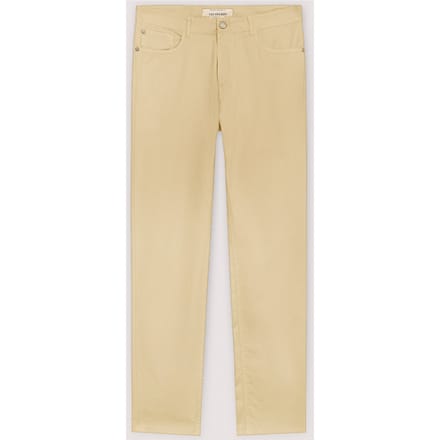 broek slim fit man beige