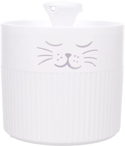 Drinkfontein kat – hond – 2L – Rond – Wit – Met koolstoffilter – Stille pomp – Lichtindicator – 18x20x18,5 cm – Flamingo Mali