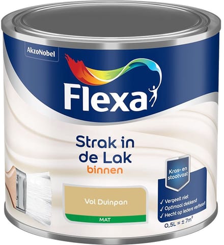 Flexa - Strak In De Lak Binnenlak Mat - Vol Duinpan - Mengverf - 500 Ml