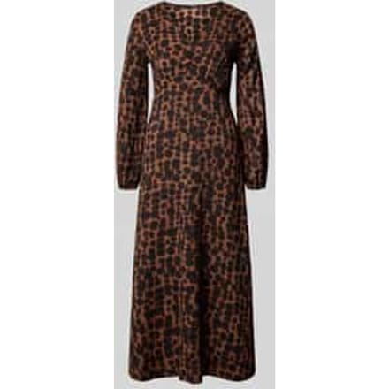 Midi-jurk met v-hals