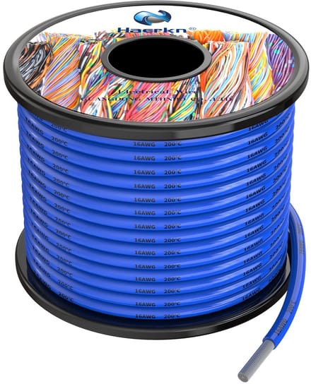 Flexibele Siliconen Elektrische Draadkabel 16 AWG 1,3mm² Blauw 15 Meter