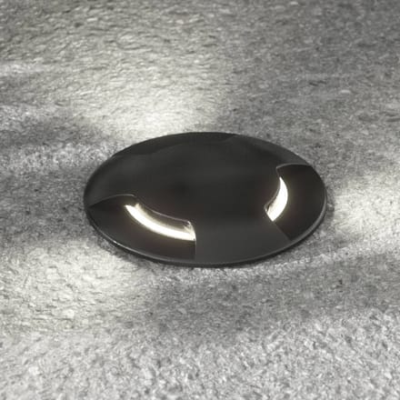 Fumagalli LED grondspot inbouwlamp Ceci 160-3L zwart CCT