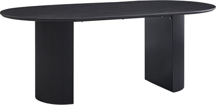 Eetkamertafel Odile Donkerbruin - MDF - Overig - 200x110cm - Hoogte 76 cm