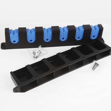Support Vertical pour canne à pêche à 6 tiges, ensemble de supports muraux pour canne à pêche, pour Garage et bateau bleu