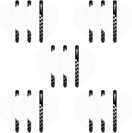 Dartflights - Vleugels - Darts Spelen - Standaard Model - 15 Stuks - Wit