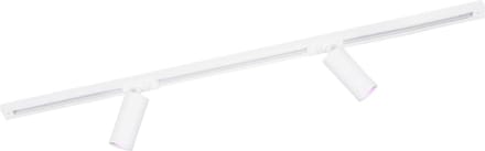 Ledvion - Smart LED Railverlichting 1M + 2 Railspots (4.9W - RGB - Wit - Dimbaar) - 1-Fase