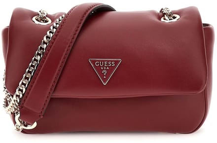 GUESS schoudertas Sunetra Mini Convertible Crossbody Flap Red donkerrood