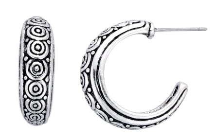 Behave - Oorbellen - Dames - Zilverkleur - Boho - Met Motief
