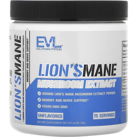 EVLution Nutrition, Helicoptera Paddenstoelenextract, Zonder smaak, 2,6 oz (75 gr)