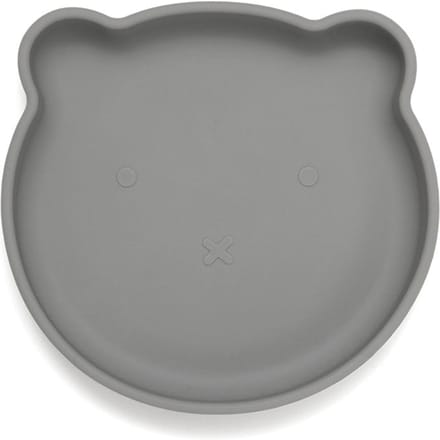 Petit Monkey siliconen bord bear pewter green
