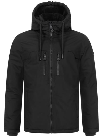 Alessandro Salvarini heren winterjas AS-332 met teddyvoering en capuchon
