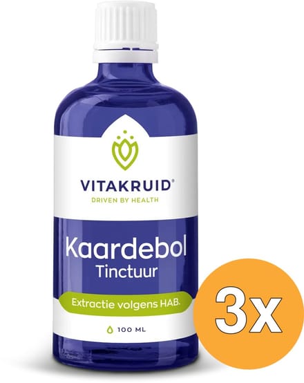 3x Vitakruid Kaardebol Wortel Tinctuur Extractie volgens HAB (100 ml)
