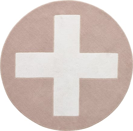 Lifetime Kidsrooms Vloerkleed rond - Pink X, 3D Effect