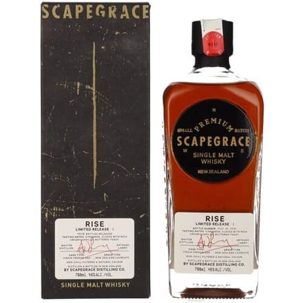 Scapegrace RISE Small Batch Limited Release I 46% Vol. 0,7l in geschenkverpakking