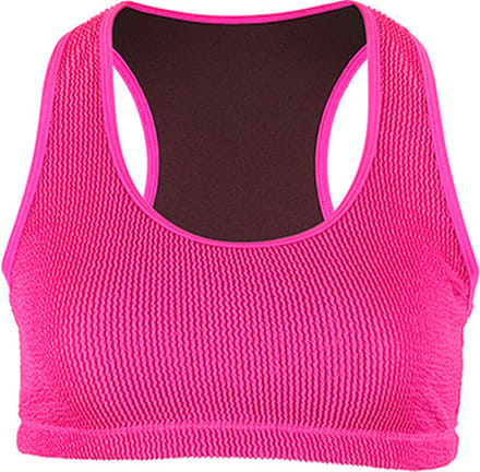 BECO crinkle bikini topje - roze - maat 36