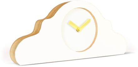 KLOQ - Mantelklok Pure White - Pure White & Shiny Gold