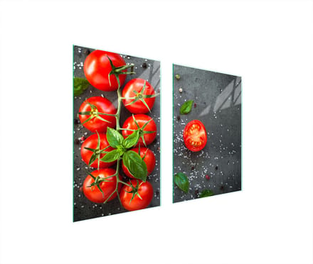 TMK ArtDeko - Snijplank - Glas - 65x52 cm - Pomidoren
