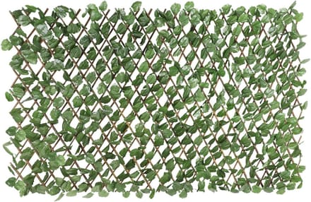 Kunstig Blad Hek - Privacy Scherm - Balkon Decoratie - Uitbreidbaar Ontwerp - 18" x 48" - Groen