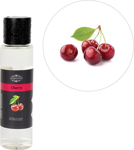 Scentchips® Cherry - Geurolie Voor Aromadiffuser - Geurolie Voor Oliebrander - Etherische Olie - Essentiele Olie - Etherische Olien - 200ml