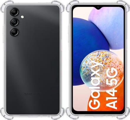 Hoesje geschikt voor Samsung A14 5G – Extreme Shock Case – Cover Transparant