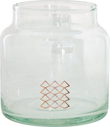 TAK Design Vaas Pattern S - Handgemaakt - Glas - Ø10 x 11 cm - Koper