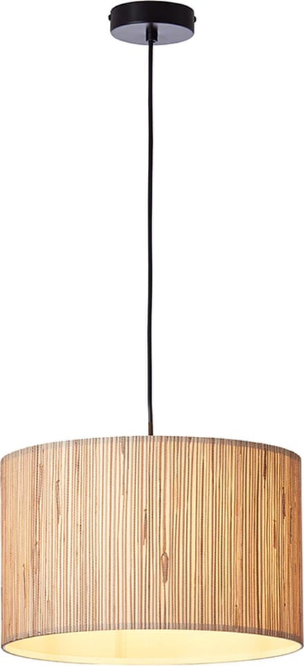 Brilliant Wimea - Hanglamp - E27 max 1x40W - Zwart/Nature