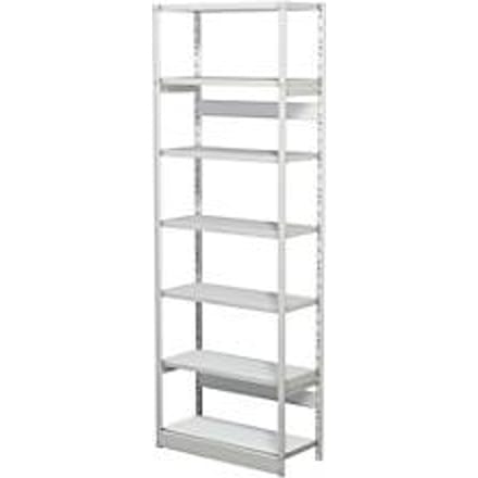 Complete stelling PROGRESS 500 T, basissectie, zonder achterwand, H 2250 x B 750 x D 340 mm