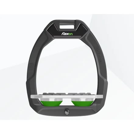 Veiligheid stijgbeugels Plat Grip Antraciet/Grijs/Groen Flex-On Safe-On