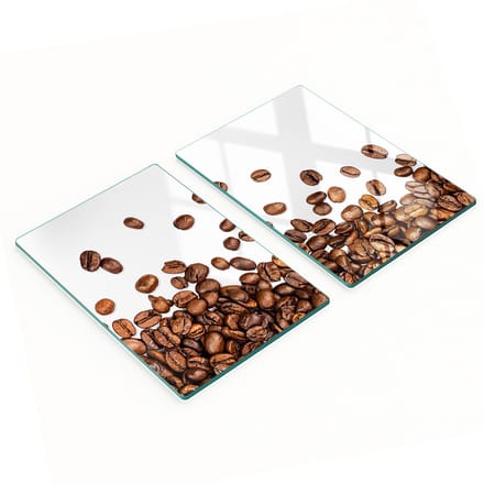 Geharde, multifunctionele, decoratieve koffieplanken van glas, 2x40x52 cm