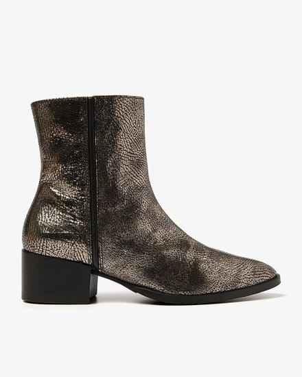 VIA VAI Rose Baker Enkellaarsjes dames - Metallic - Maat 37